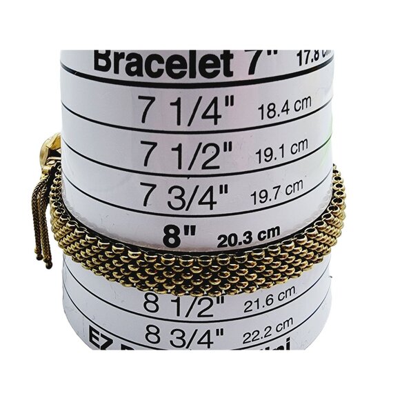 Antique Spectacular Rare Mosaic & Gold Filled Slide Bracelet (A772) - Picture 5 of 6